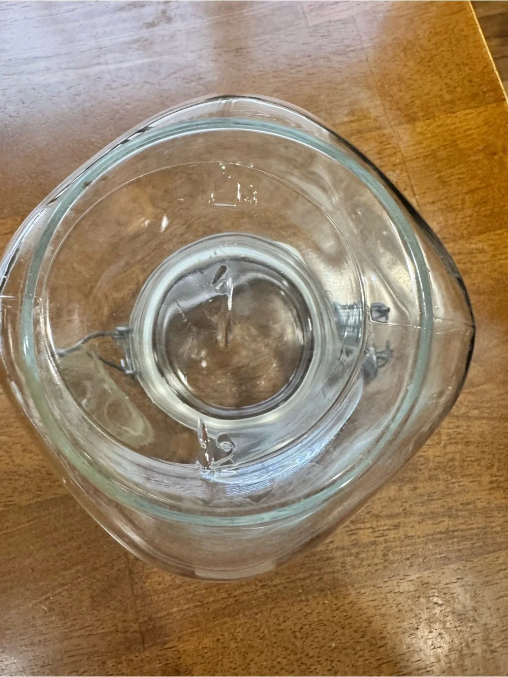 Vintage Vetri Di Fidenza glass jar made in Italy Glass Clamp-Top Storage Jar